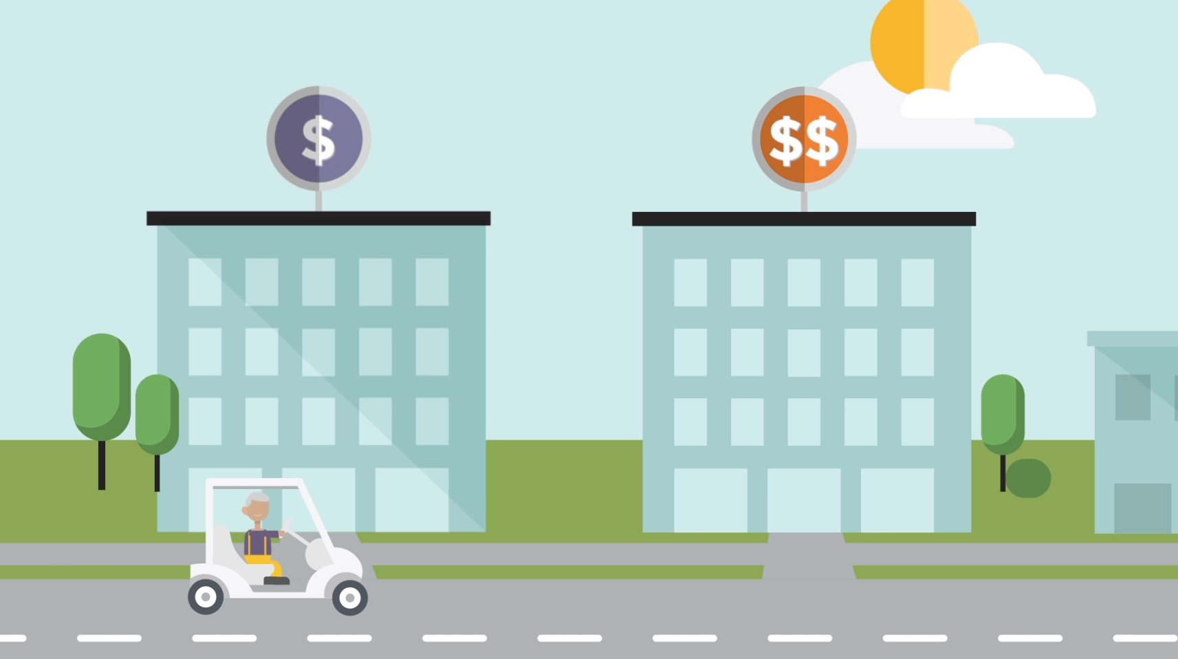 This is an animated video explaining the difference between in-network and out-of-network coverage.